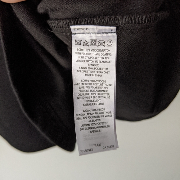 French Connection Vegan Faux Leather Dress Size 12 - Picture 5 of 5